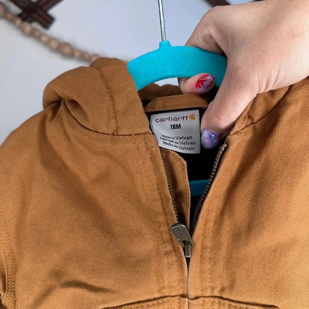 Carhartt Tan Canvas Toddler Jacket